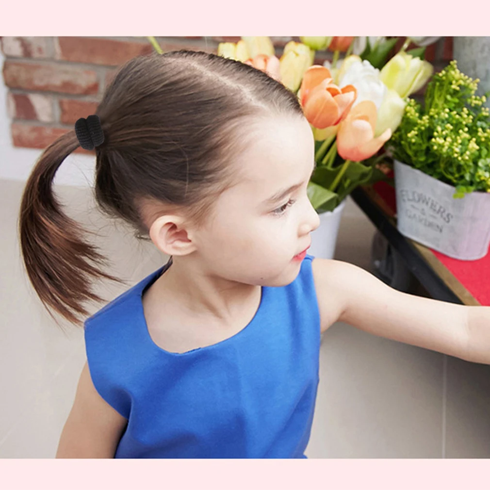 Резинки для волос резинки маленьких девочек 200 шт. без складок держатели хвоста
