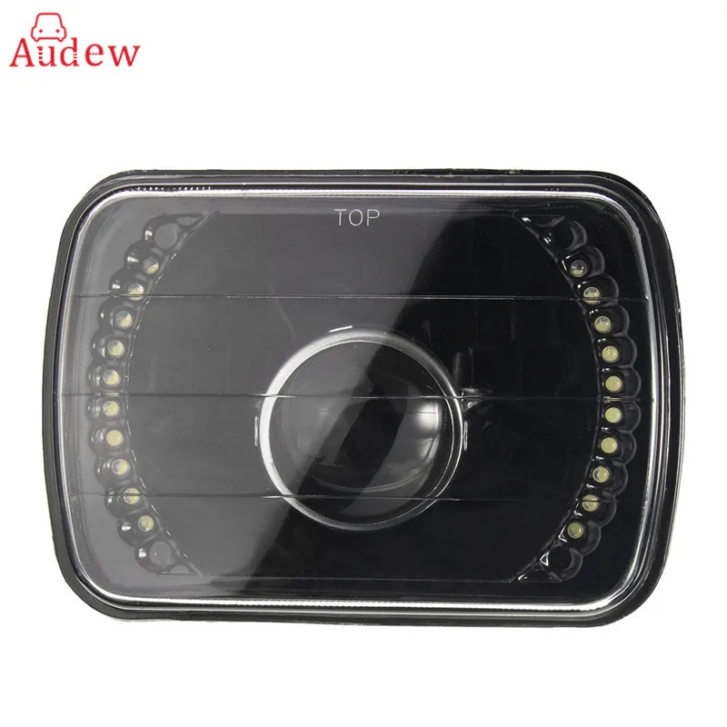 1 шт. H6014/H6052/H6054 7x6 дюймов черный светодиодный кольцевой проектор фара корпус для