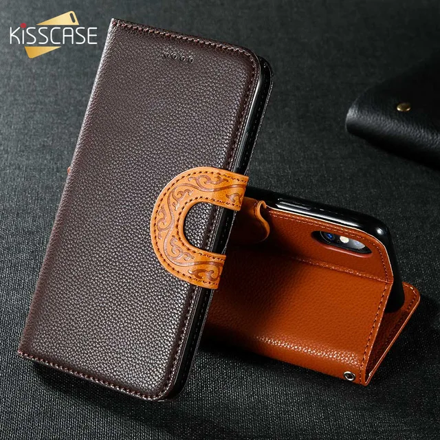 Роскошный защитный чехол KISSCASE из искусственной кожи для Xiaomi Redmi Note 7 4 4X 5A 5 Plus 6A 6 Pro