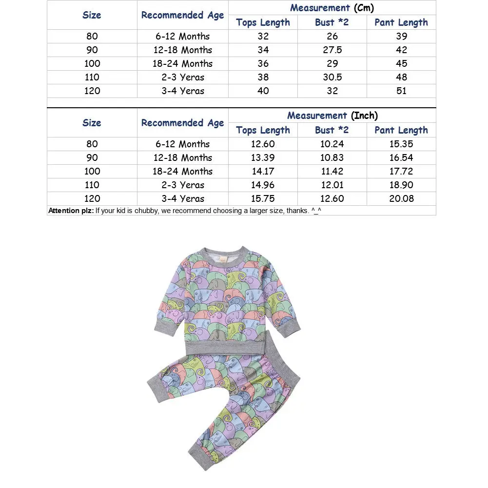 Toddler Baby Boy Girl Animal Print Cartoon Clothing Sets Top T-shirt+Harem Pant Clothes 2Pcs Autumn Casual Children Outfit | Детская