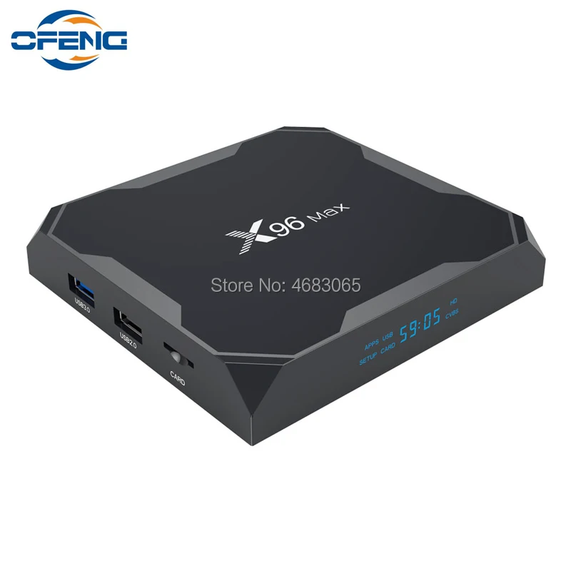 X96 max приставка для ТВ amlogic S905X2 Android 8 1 с поддержкой Wi Fi 2 4G/5 8G 2/16GB 4GB/32GB 4/64GB 4k Gigabit