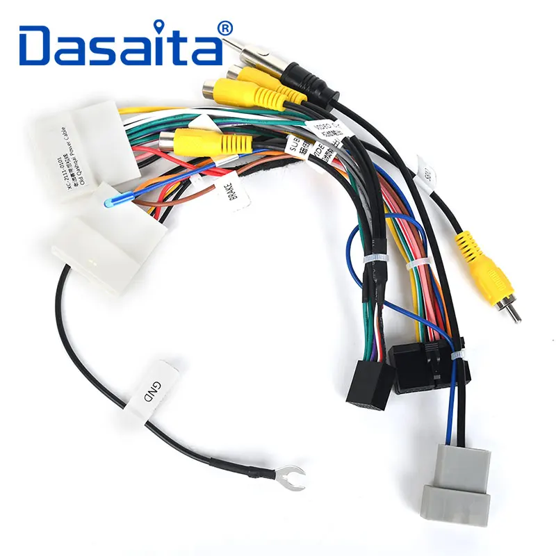 Dasaita автомобильный DVD аудио кабель жгута адаптер для Nissan Qashqai 2008 2009 2010 2011 2012