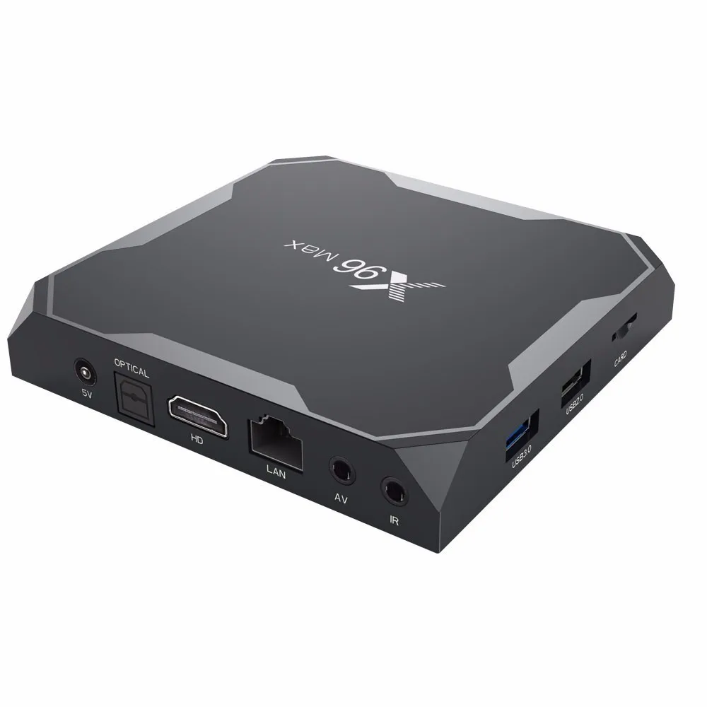 X96 MAX Smart TV box android 8 1 S905X2 предустановленный QHD год код продлевается для Италии