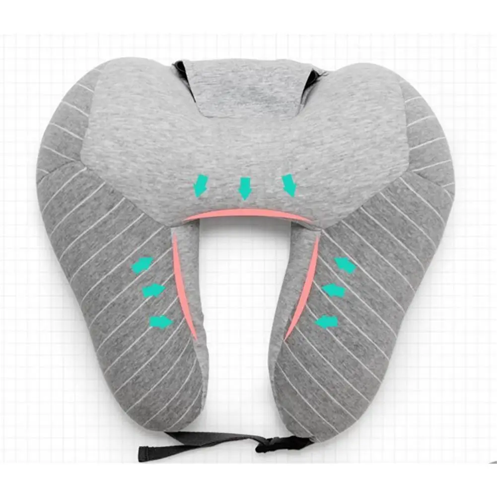 Многофункциональная u образная подушка для шеи маска глаз самолета автомобиля