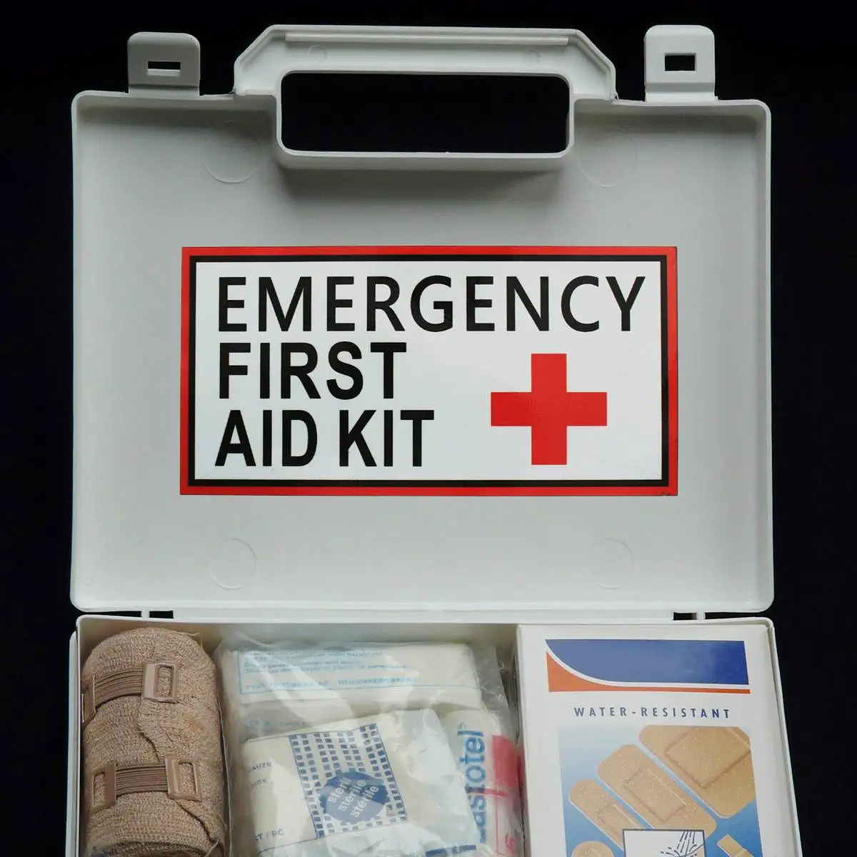 4 Size EMERGENCY FIRST AID Vinyl Sticker Label Signs Red Cross Health Safety 163x313mm 115x225mm 75x150mm 50x100mm|Наклейки на