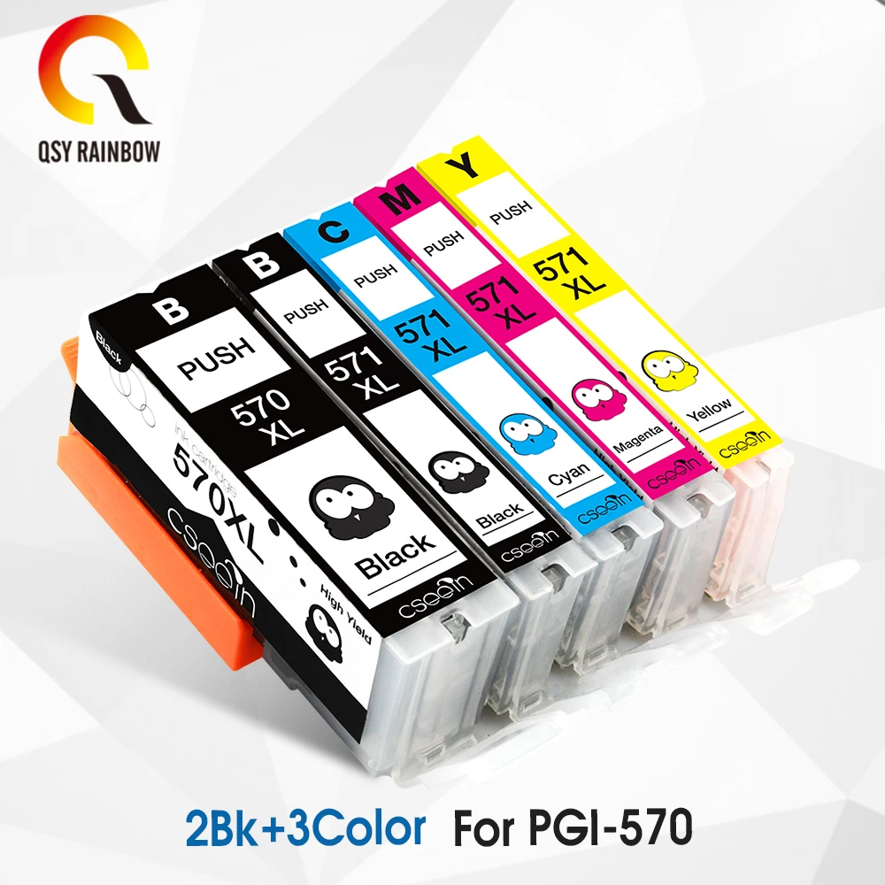 5 совместимый чернильный картридж canon PGI 570 CLI 571 для Pixma MG6850 MG6851 MG6852 MG6853 MG5750 MG5751 MG5752 |