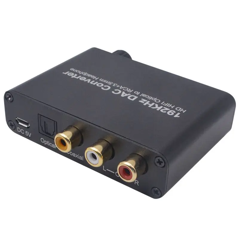 192 кГц DAC волоконный коаксиальный преобразователь 5 1 HD цифровой аудио декодер