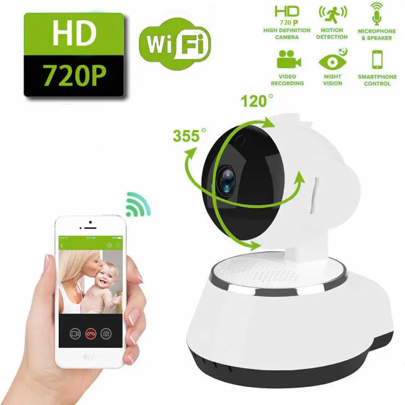 HD Беспроводная Wi-Fi ip-камера веб-камера детский монитор для домашних животных