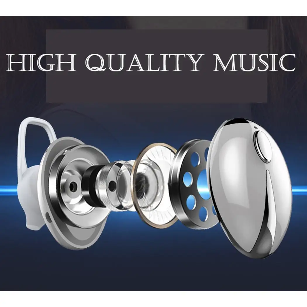 Общие беспроводные мини-наушники bluetooth стерео простой дизайн и очень простое