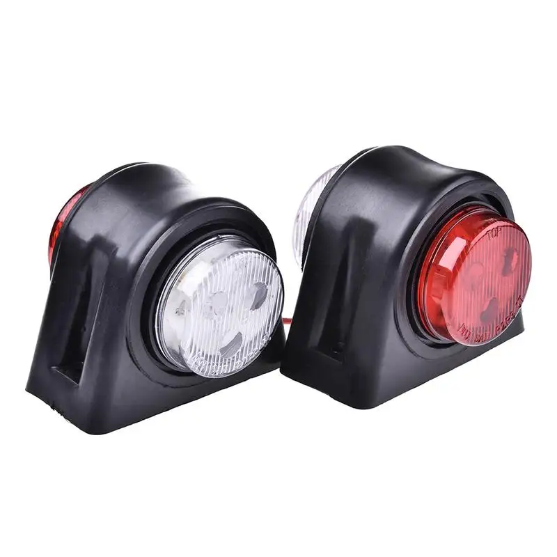 

2PCS 12 LEDs Trailer Light Red And White Double Sides Marker Sidelights Warning Lamp For Car Truck Trailer Lorry 12/24V