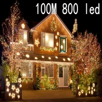 new 100 meter 800 led christmas lights 8 modes for seasonal decorative christmas holiday wedding parties indoor outdoor use
