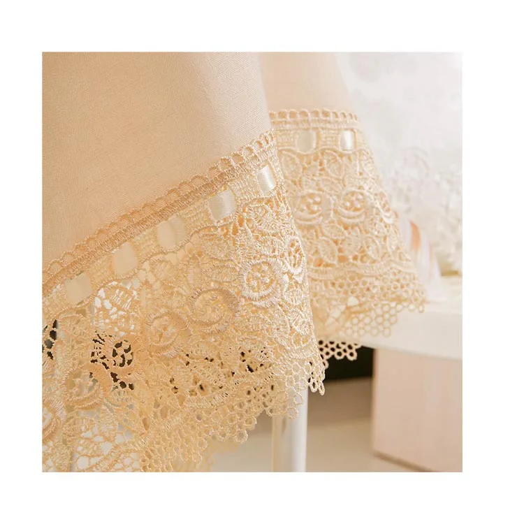 Кружевная ленточная скатерть домашняя пасторальная чайная поднос коврик