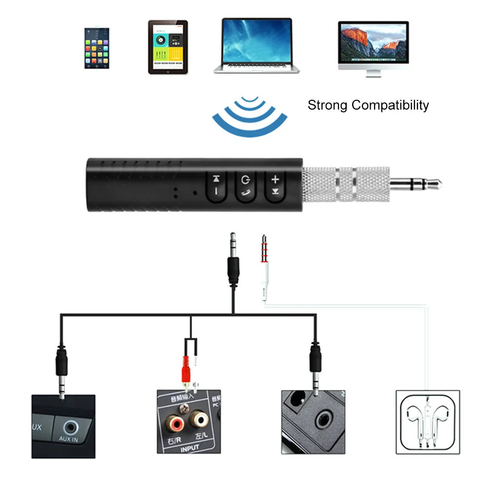 Мини Bluetooth аудио приемник адаптер передатчик 3 5 мм разъем автомобильный комплект