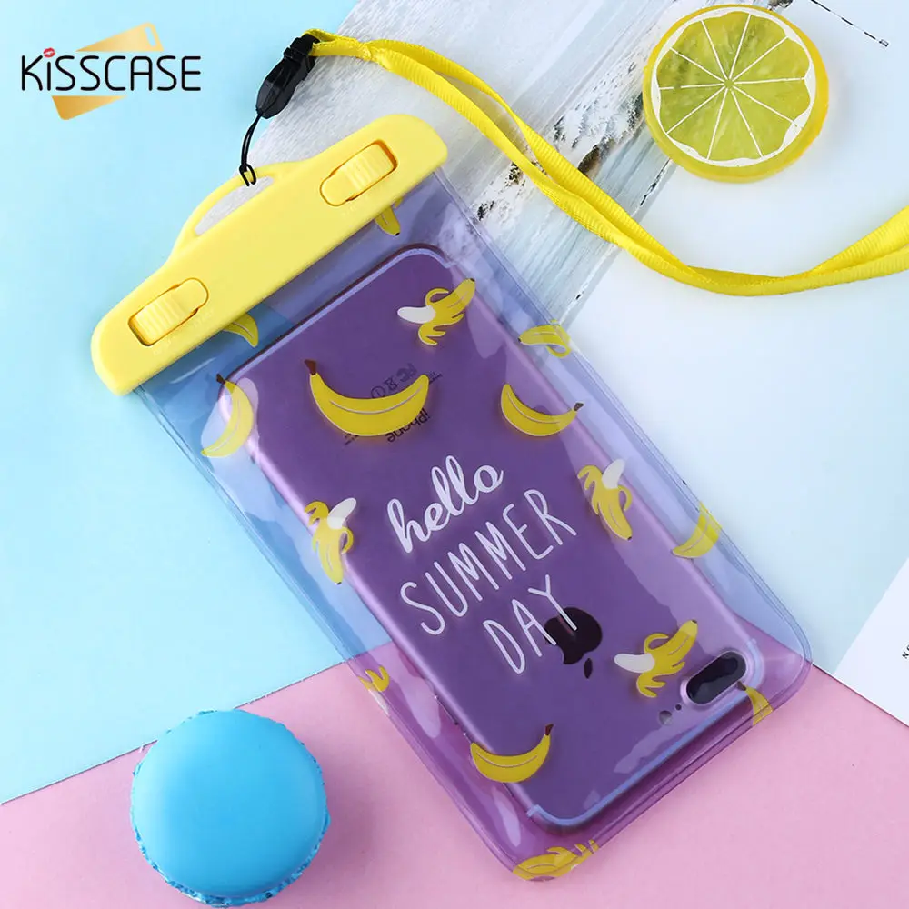 KISSCASE Touchable водонепроницаемая сумка чехол для iPhone 6S 6 7 8 Plus 5S модные 5 дюймов Большие