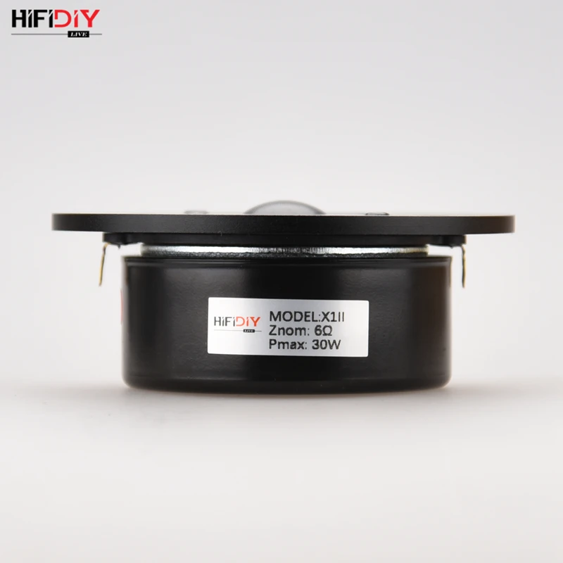 

HIFIDIY LIVE X1IIS 4 inch 4.5 Tweeter Speaker Unit aluminum panel transparent Silk membrane 6OHM30W Treble Loudspeaker 94~120mm