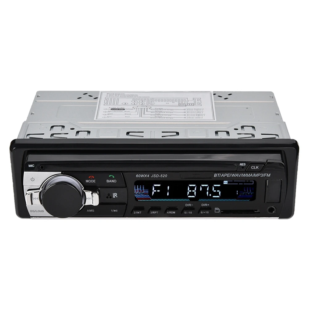 Музыкальный плеер без потерь MP3 радио Автомобильный Bluetooth 4 0 AUX вход FM с