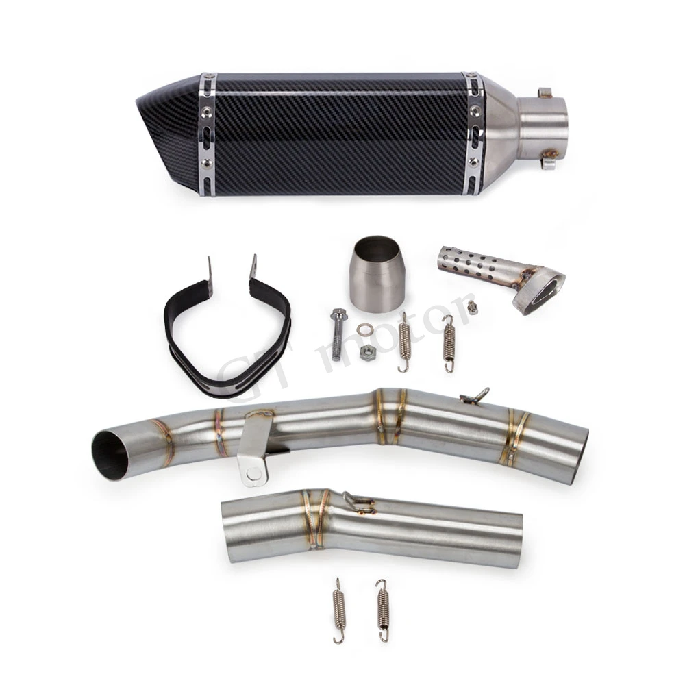 Выхлопная система мотоцикла без шнуровки средняя труба для KAWASAKI Z1000 2007 2008 2009 с