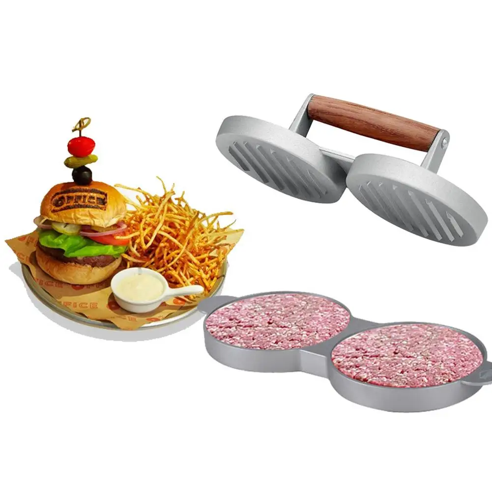 Главная DIY барная посуда кухонные принадлежности 2 отверстия Burger форма для
