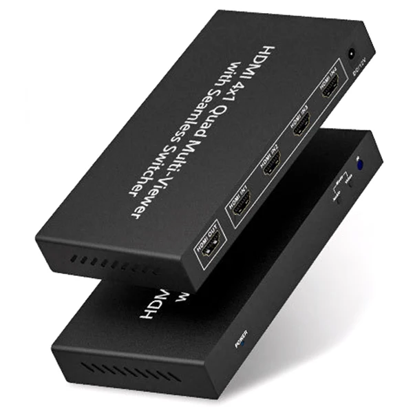 Hdmi 4 вход 1 Выход 1080P 60Hz Quad multi просмотра с бесшовным переключателем и пультом