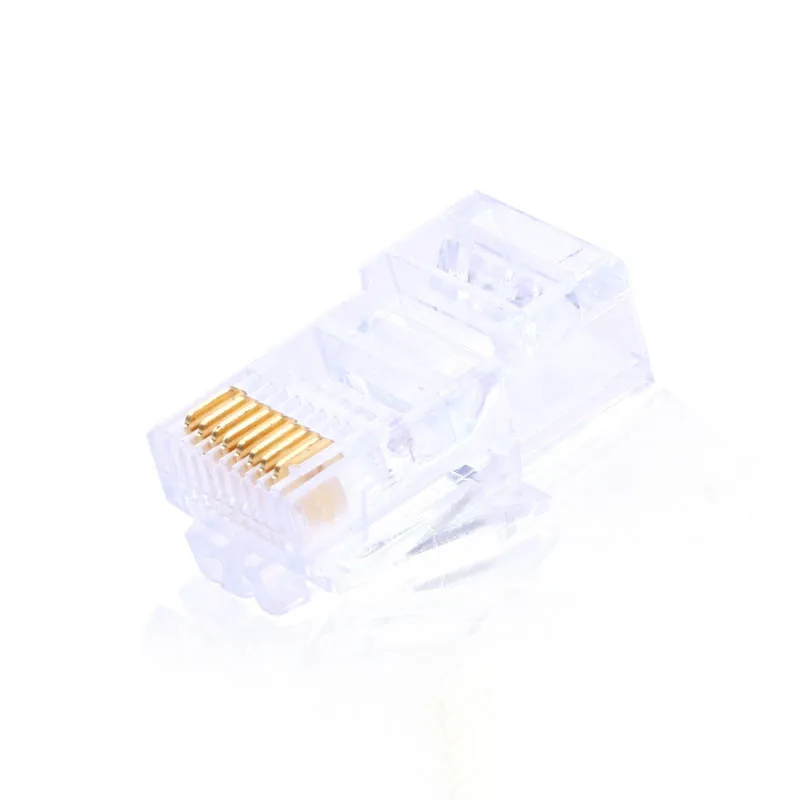 Позолоченные сетевые кабели RJ45 Модульный штекер Cat5 CAT5e разъем 8P8C utp