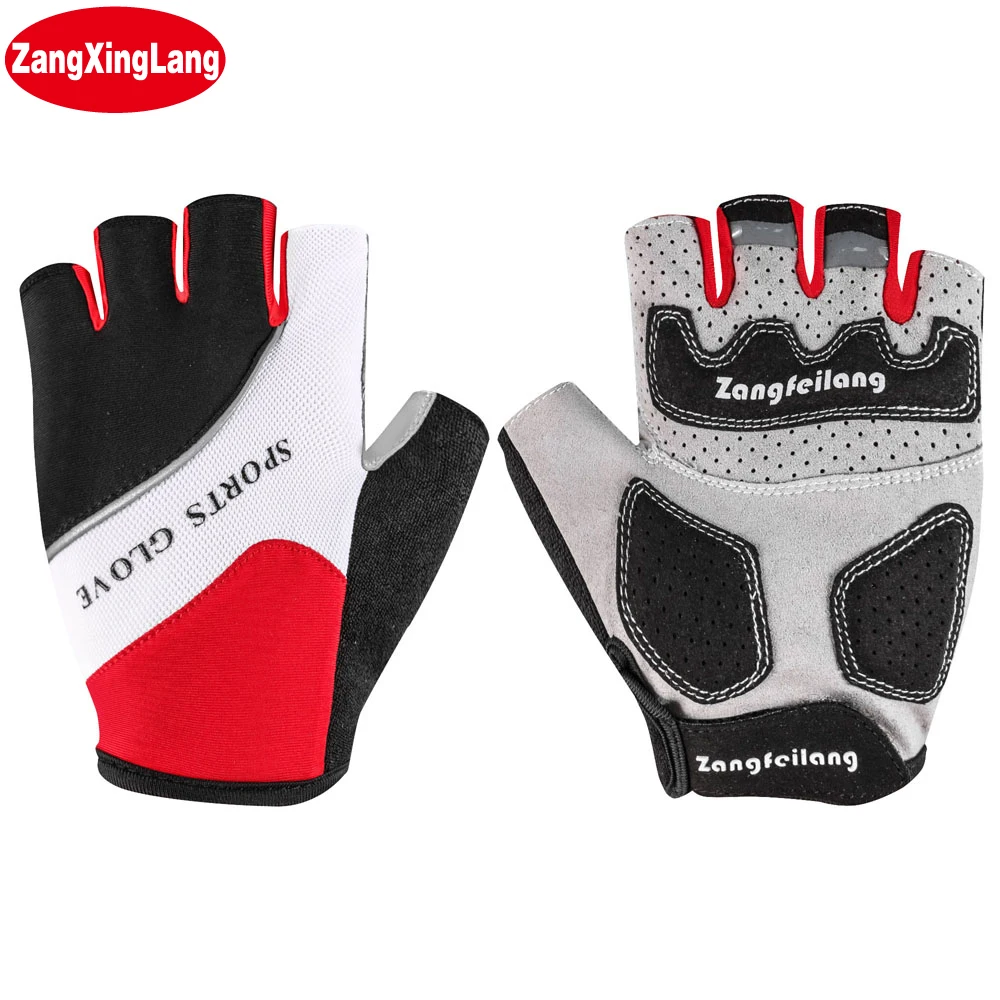 Противоскользящие гелевые накладки на велосипед перчатки короткие для езды