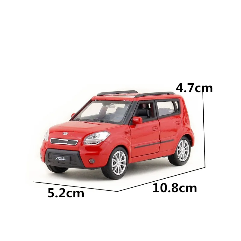 Литая металлическая модель Welly масштаб 1:36 классический внедорожник KIA Soul