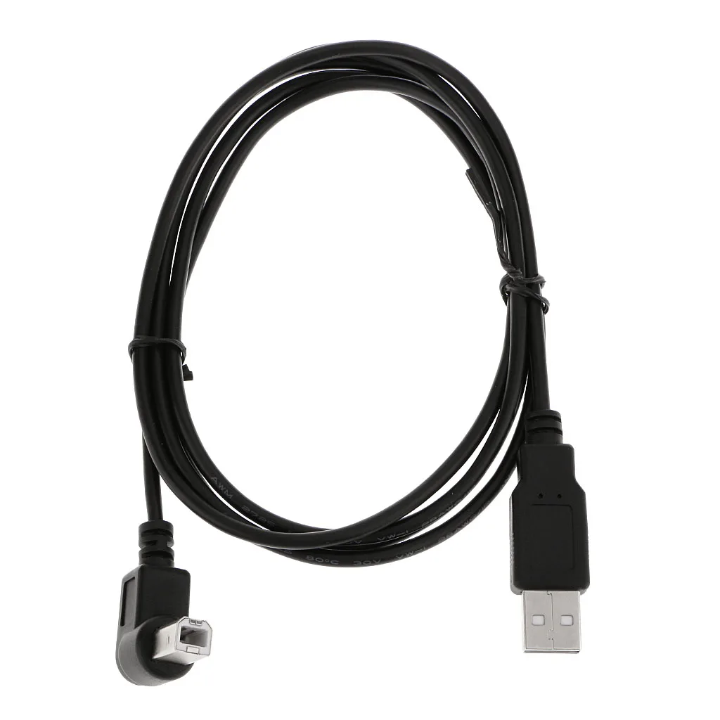 1 шт. кабель для принтера с разъемом USB 2 0 типа A Папа B и под углом 90