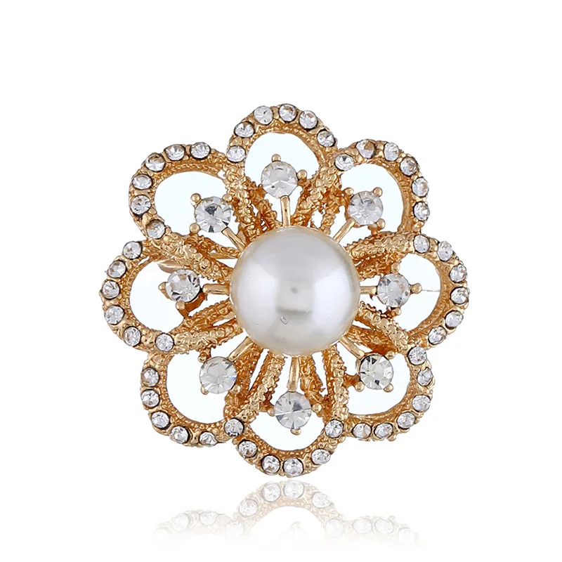

Korean Flower Pearl Brooch High-end Set Brooch
