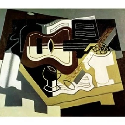 Гитара и кларнет 1920 плакат печать Juan Gris (24x18)|Таблички знаки| |