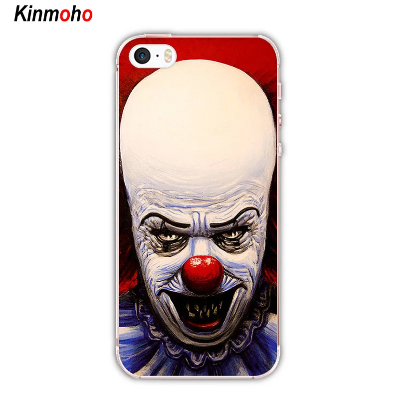 Мягкие силиконовые чехлы для телефонов Stephen King's IT клоун Pennywise чехол iPhone 7 6 6S 8 Plus 5S