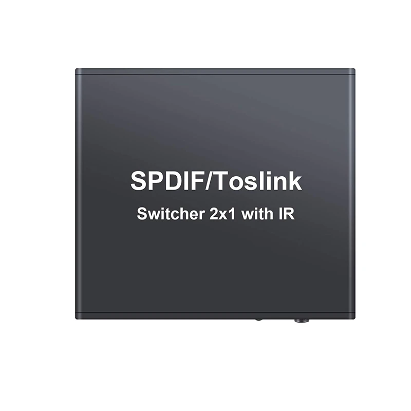 Spdif/Toslink Цифровой оптический волоконный аудио коммутатор 2X1 с ИК|KVM-переключатели|