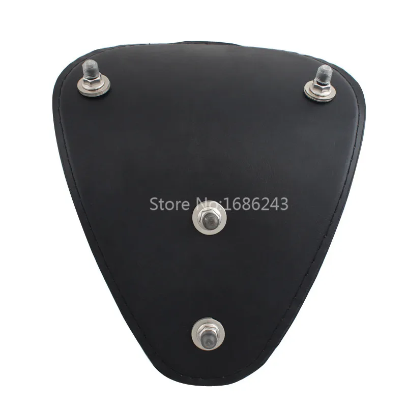 Retro Black/Brown Crocodile Leather Style Solo Seat For Harley Sportster XL 883 Chopper Bobber Custom Motorcycle Cafe Racer |
