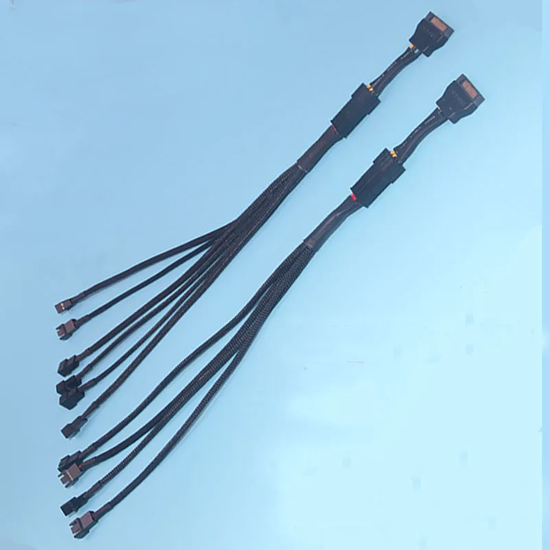 15Pin SATA к 4/6 * 3Pin вентилятор порт адаптер питания кабель Y сплиттер удлинитель