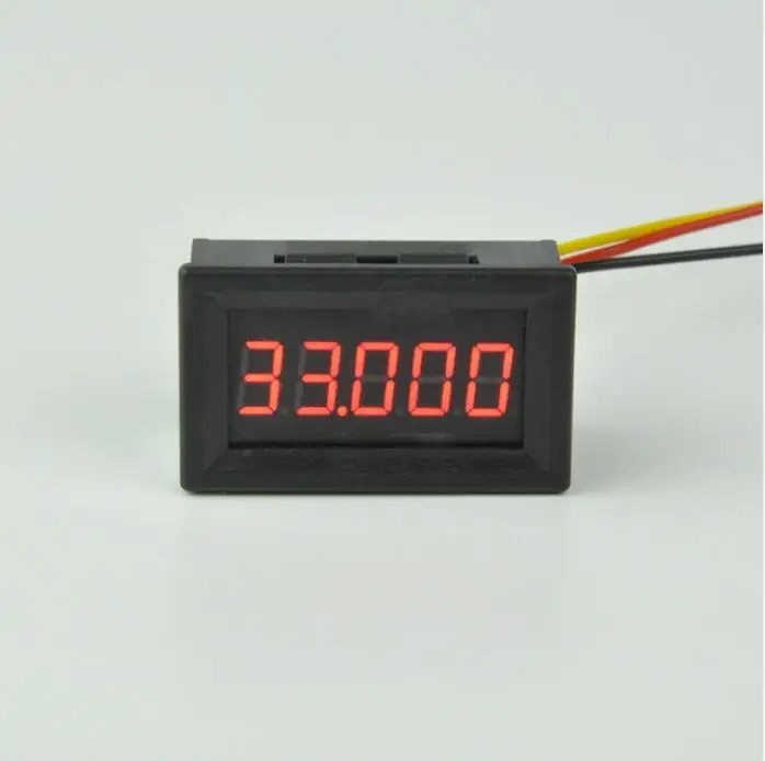 Высокоточный цифровой измеритель постоянного тока 0 ~ 9 9999 В 33 000 в красный