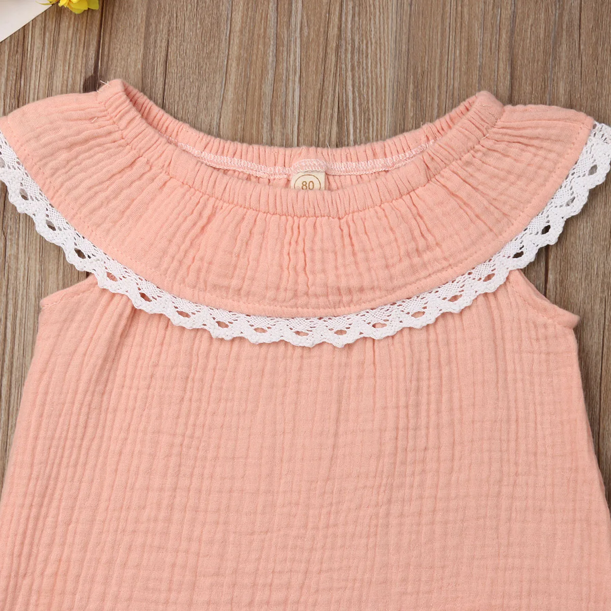 2 шт./компл. комплект одежды для новорожденных девочек футболка с открытыми