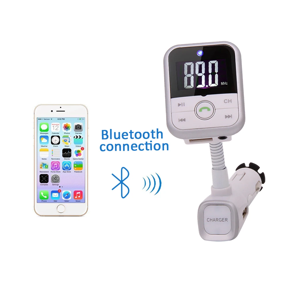 Bluetooth FM передатчик беспроводной fm модулятор громкой связи автомобильный