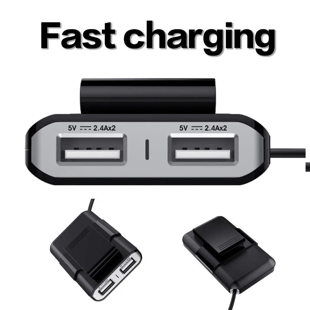 Универсальное автомобильное зарядное устройство 5 в 2 4 А с usb-портами usb-адаптер