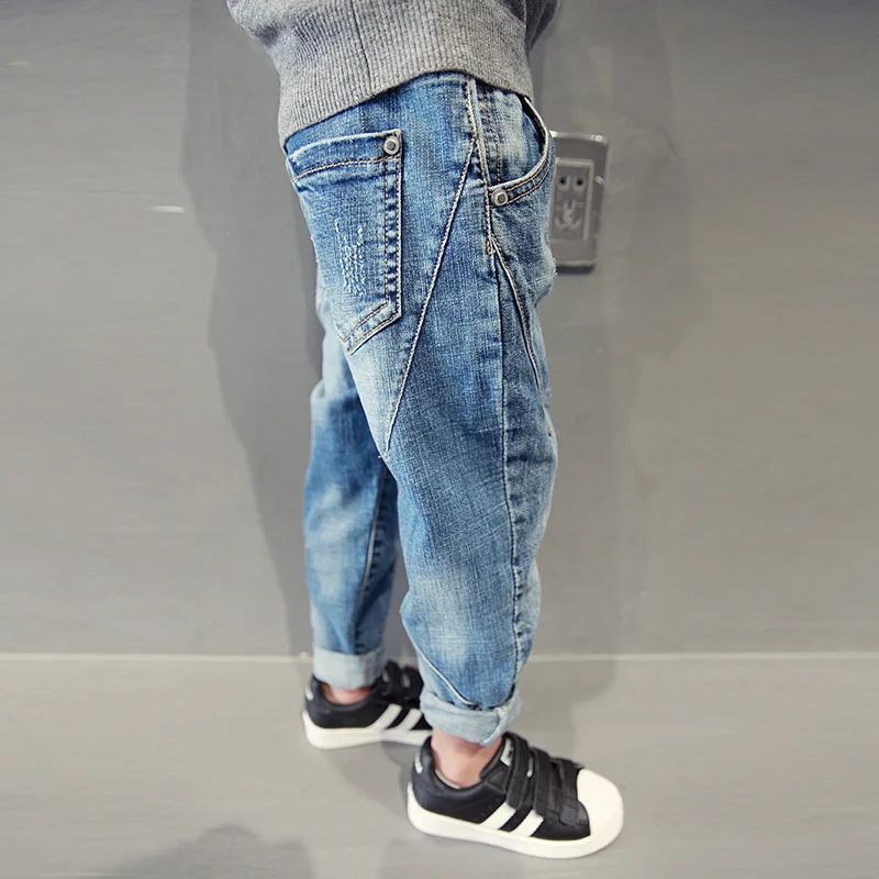 

Boys clothes spring new children's pants in the big kids trousers casual jeans pants 3-12 years children's clothing