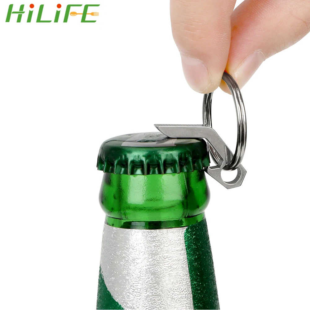 HILIFE открывалка для бутылок кольцо ключей из нержавеющей стали открывалки с