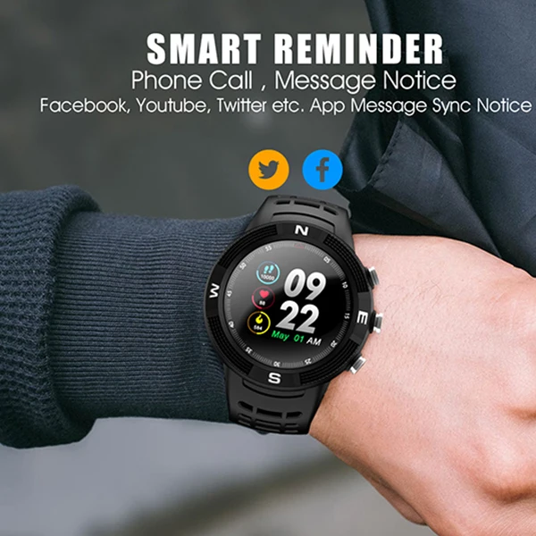 DTNO. I F18 Смарт часы gps Спортивные Bluetooth мониторинг сна умные для мужчин