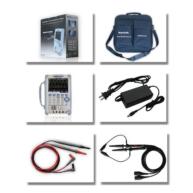 Оригинальный Hantek DSO1062S DSO1122S DSO1152S DSO1202S Ручной осциллограф 1 м глубина памяти 6000