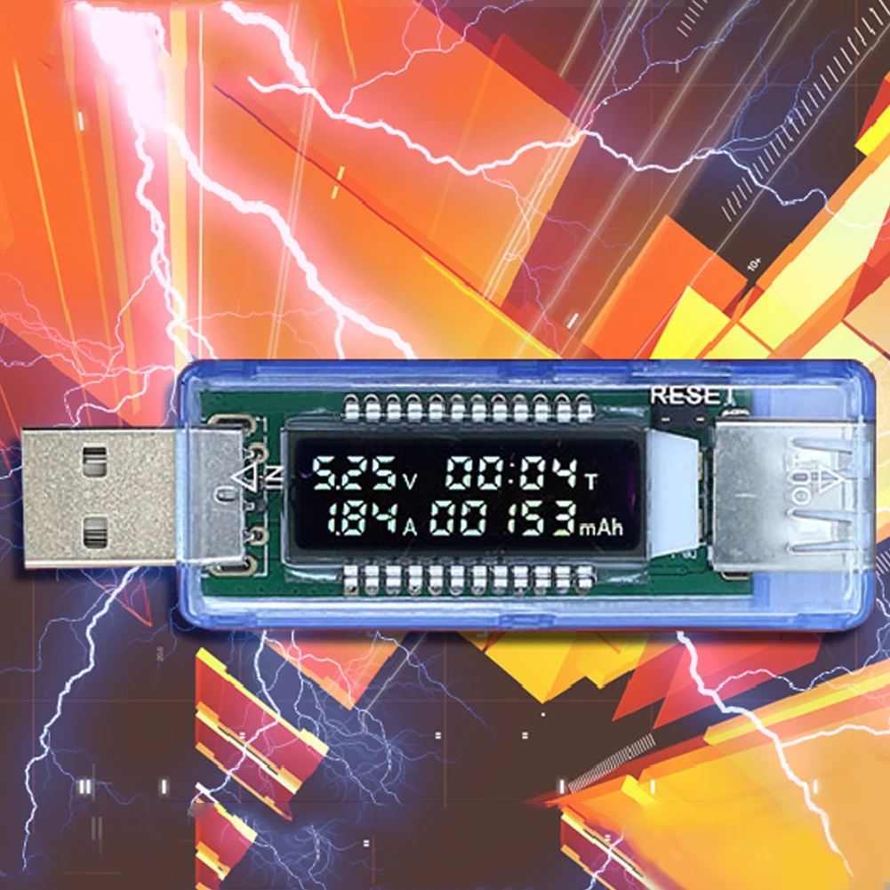 Новый USB Рестер ЖК дисплей ток измеритель напряжения мощности Ёмкость монитор