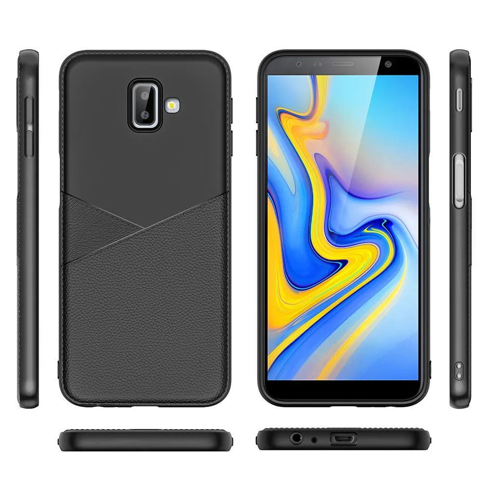 Имитация кожи защитный чехол для samsung Galaxy J3 J4 J5 J6 J7 телефона S10 Lite Plus из мягкого ТПУ