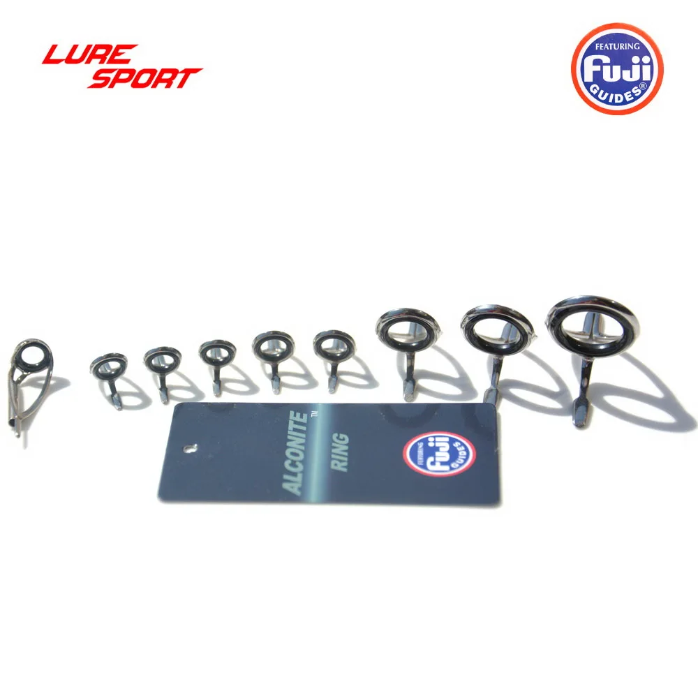 LureSport FUJI guide 9 шт. набор MNAT KWAG литой верх и направляющий набор стержней строительный компонент ремонт удочки DIY аксессуары