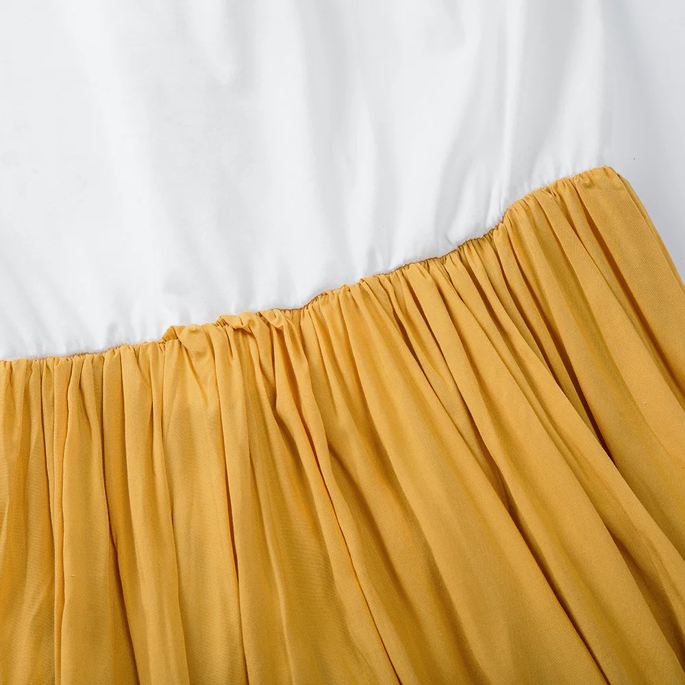Новые продукты открытая спина шить платье Vestidos Verano 2019 Повседневное с длинным