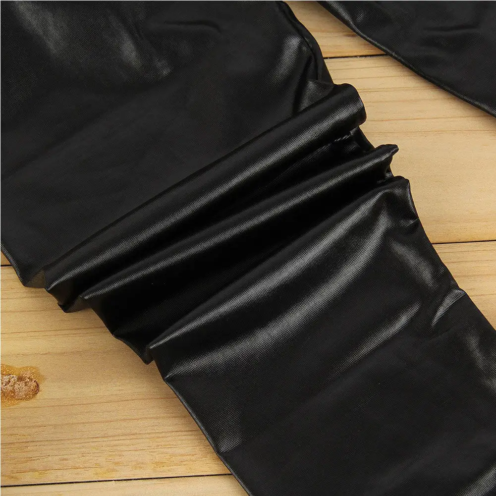 Новые детские штаны Pudcoco из искусственной кожи эластичные для девочек