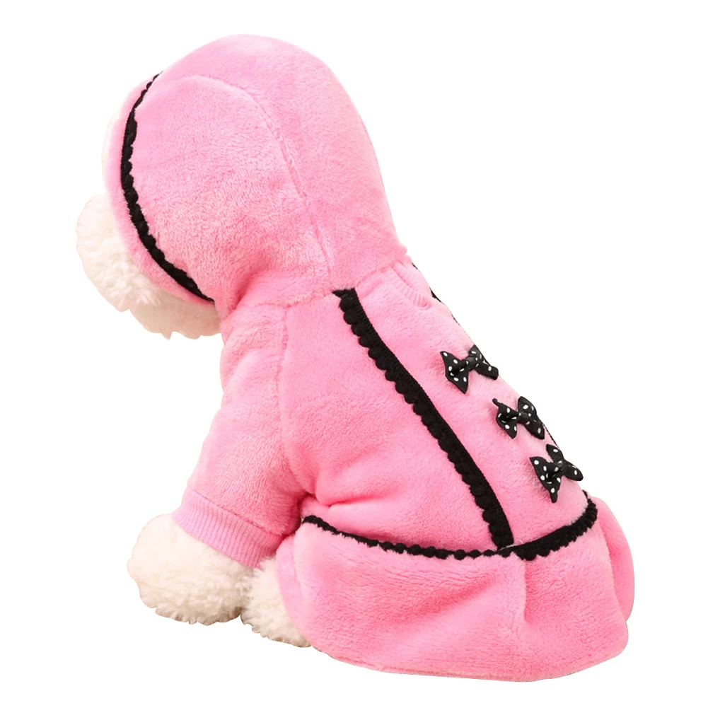 Милое милое платье принцессы одежда для домашних животных с капюшоном бантиком