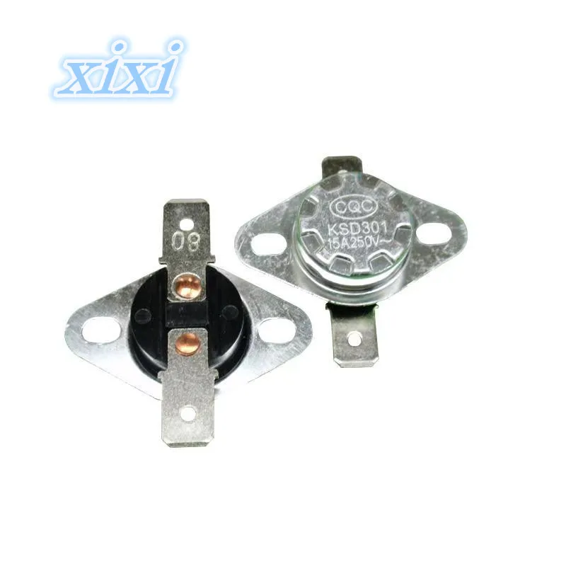 XIXI 10 шт. Thrmostat KSD301/302 125C 130C 135C 140C 145C 150C 15A250V номинально Закрытый Открытый контроль
