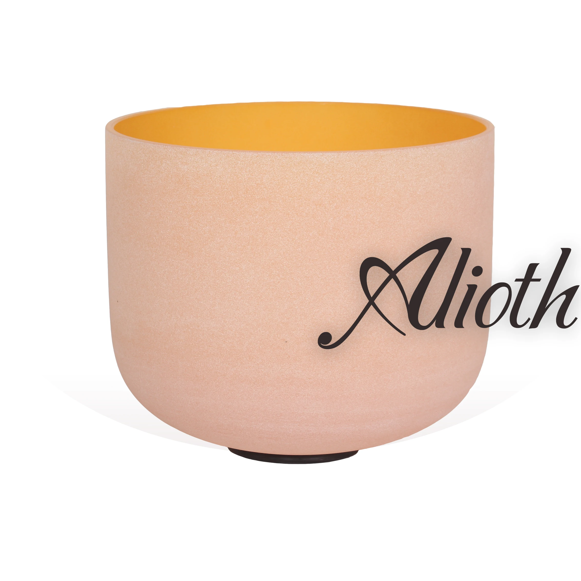 8 дюймов оранжевый цвет D Note матовая Хрустальная Поющая чаша для сакральной чакры