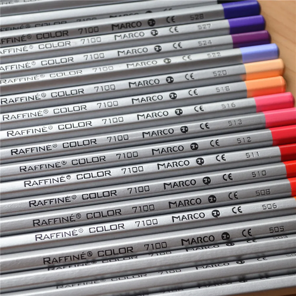 MARCO 7100 Prismacolor деревянные цветные карандаши 72 масляная картонная коробка